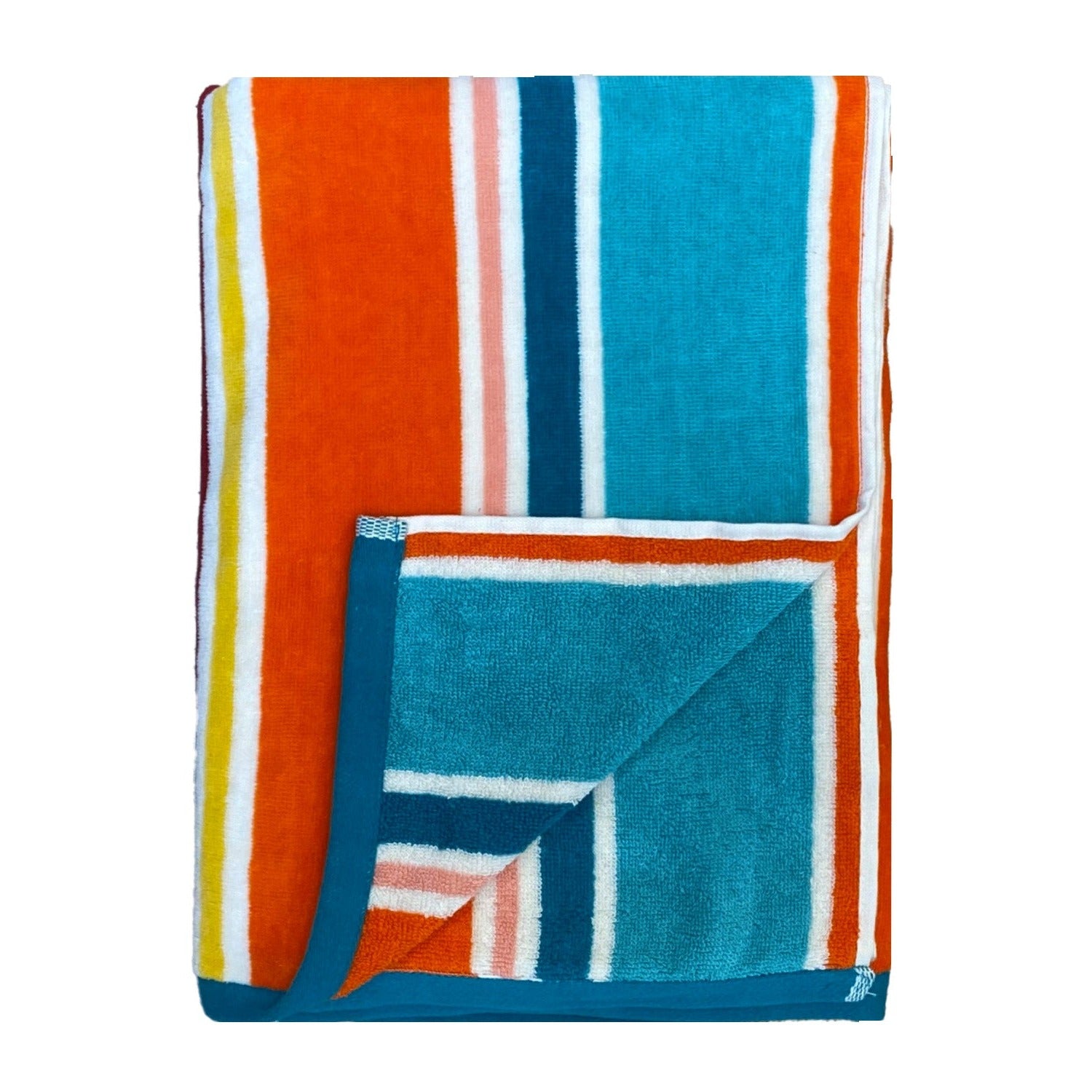 serviette de plage rayures