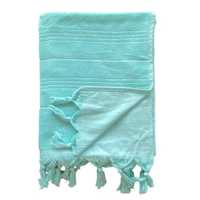 Fouta unie éponge bouclette Hammam