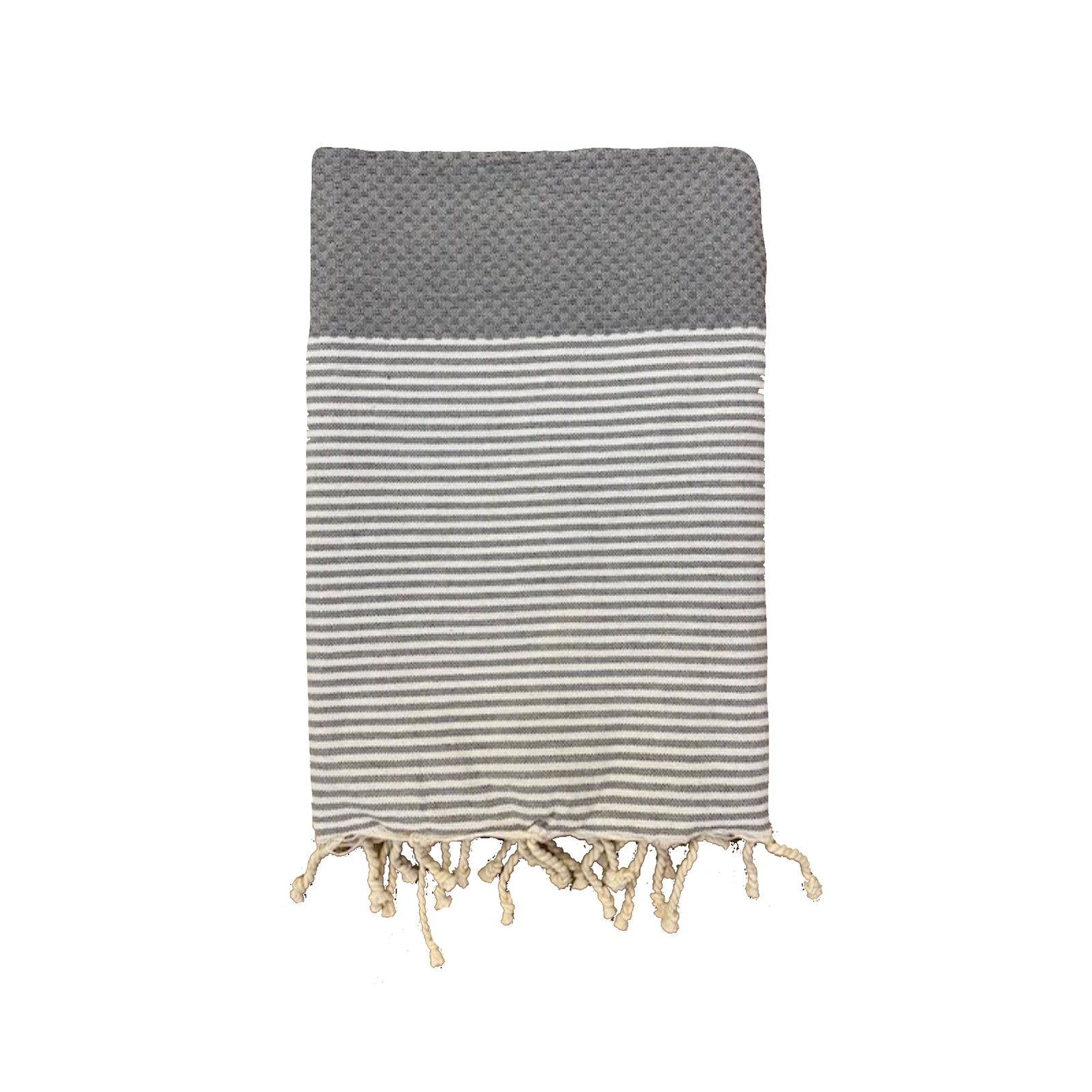 Fouta coton plate traditionnelle nid d'abeille Mikanda