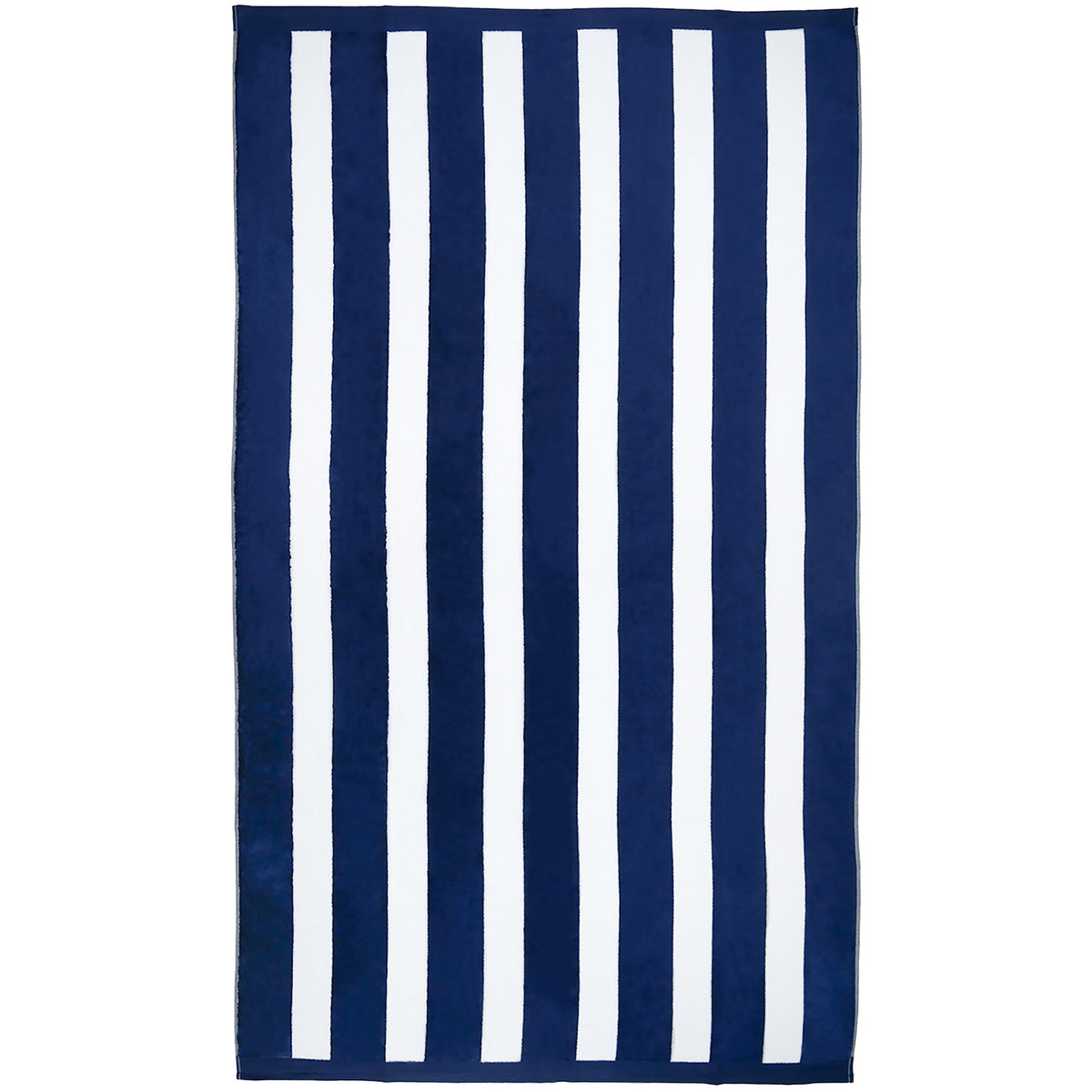 serviette de plage éponge velours rayures marine bahia marine