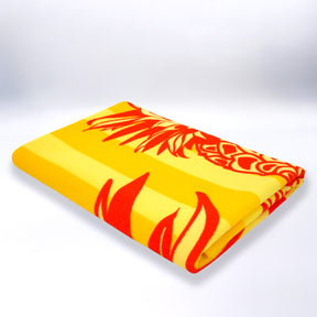 Serviette de plage Microfibre 100% polyester Pop-Ananas 75x150cm 220gm²