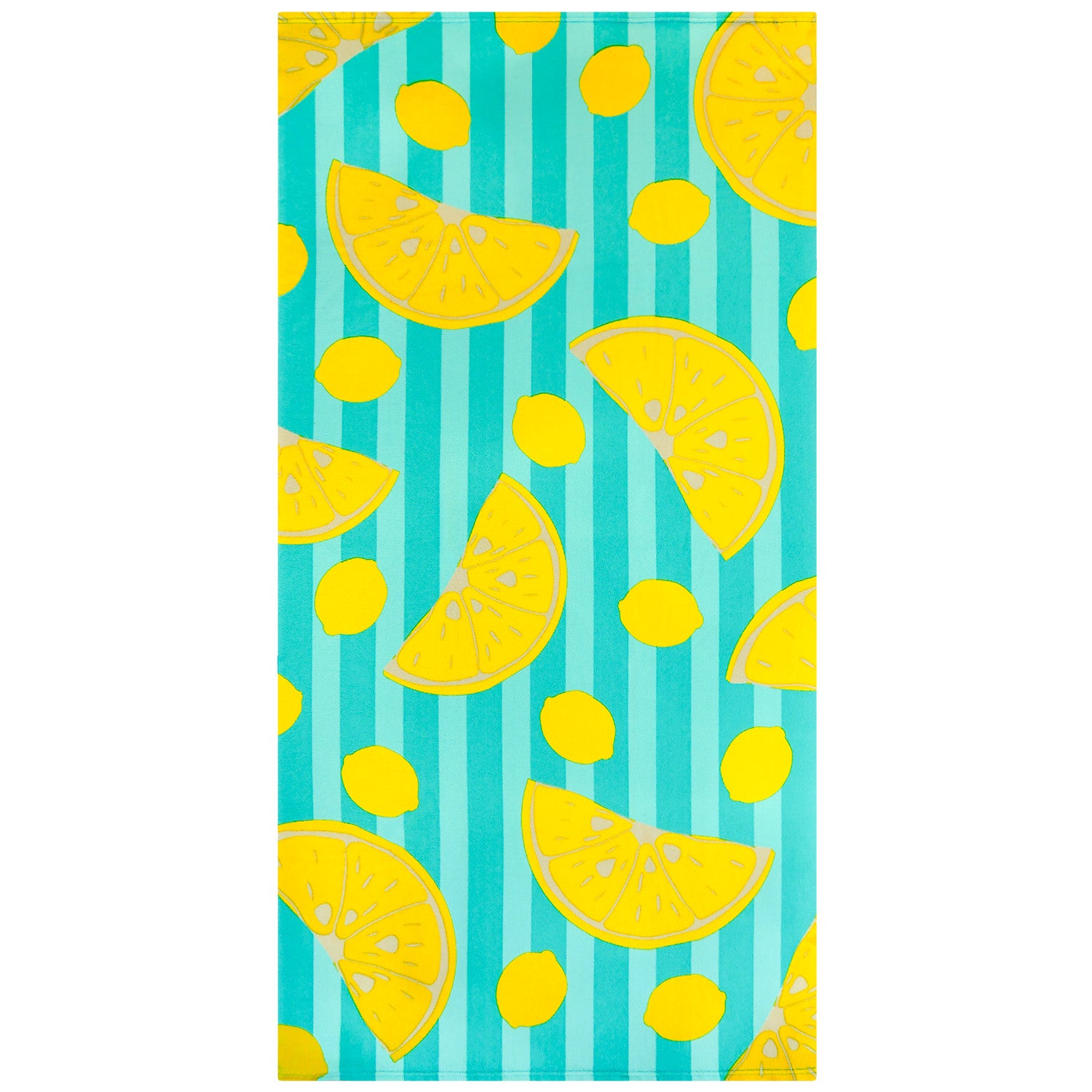 Serviette de plage Microfibre 100% polyester Pop-Citron 75x150cm 220gm²