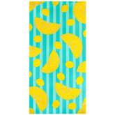 Serviette de plage Microfibre 100% polyester Pop-Citron 75x150cm 220gm²