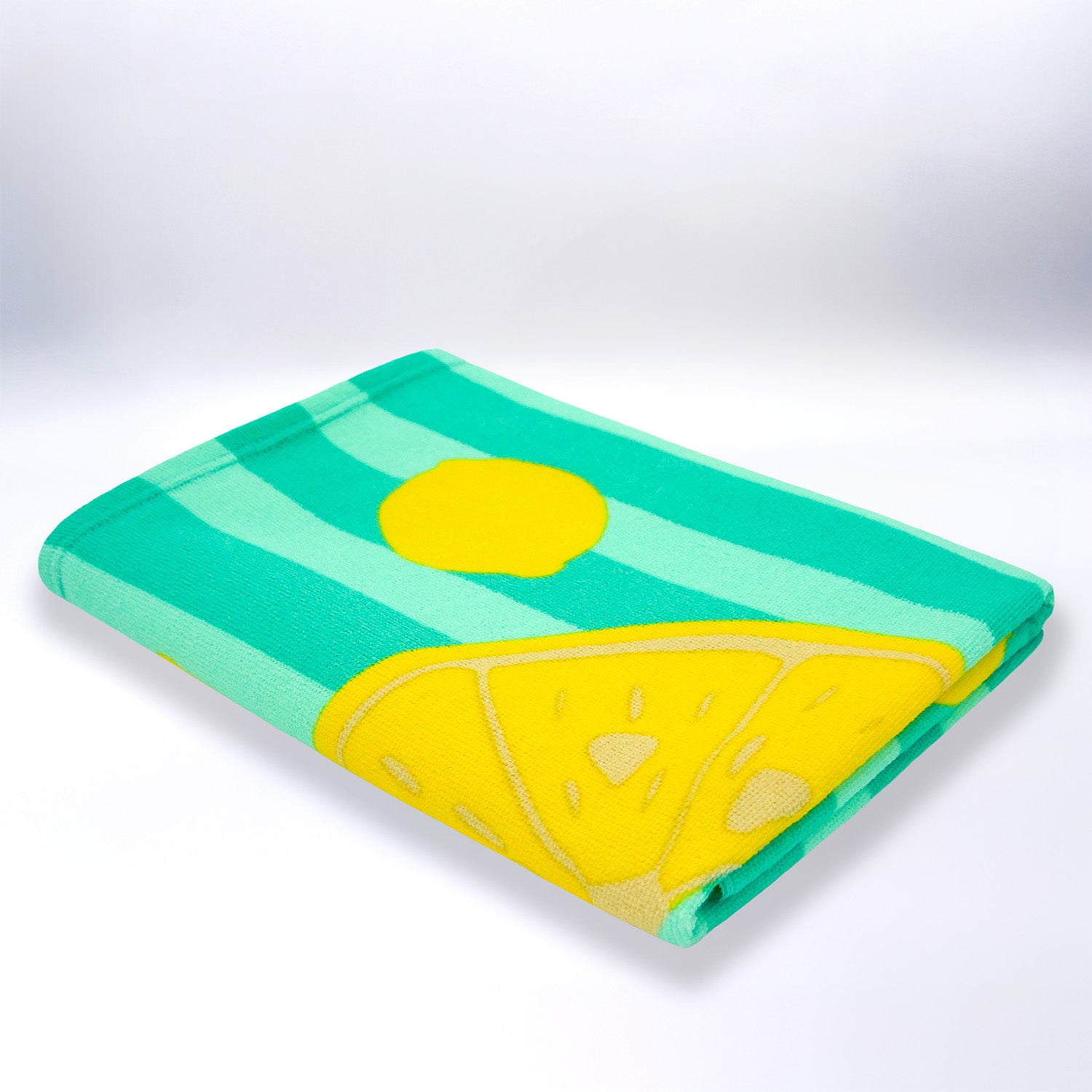 Serviette de plage Microfibre 100% polyester Pop-Citron 75x150cm 220gm²