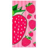 Serviette de plage Microfibre 100% polyester Pop-fraise 75x150cm 220gm²