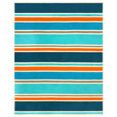 Serviette de plage éponge velours Jacquard Cabrera 140x180cm -Taille XL _Rayures_