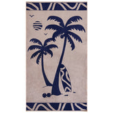 Serviette de plage éponge velours jacquard Likoma taille L