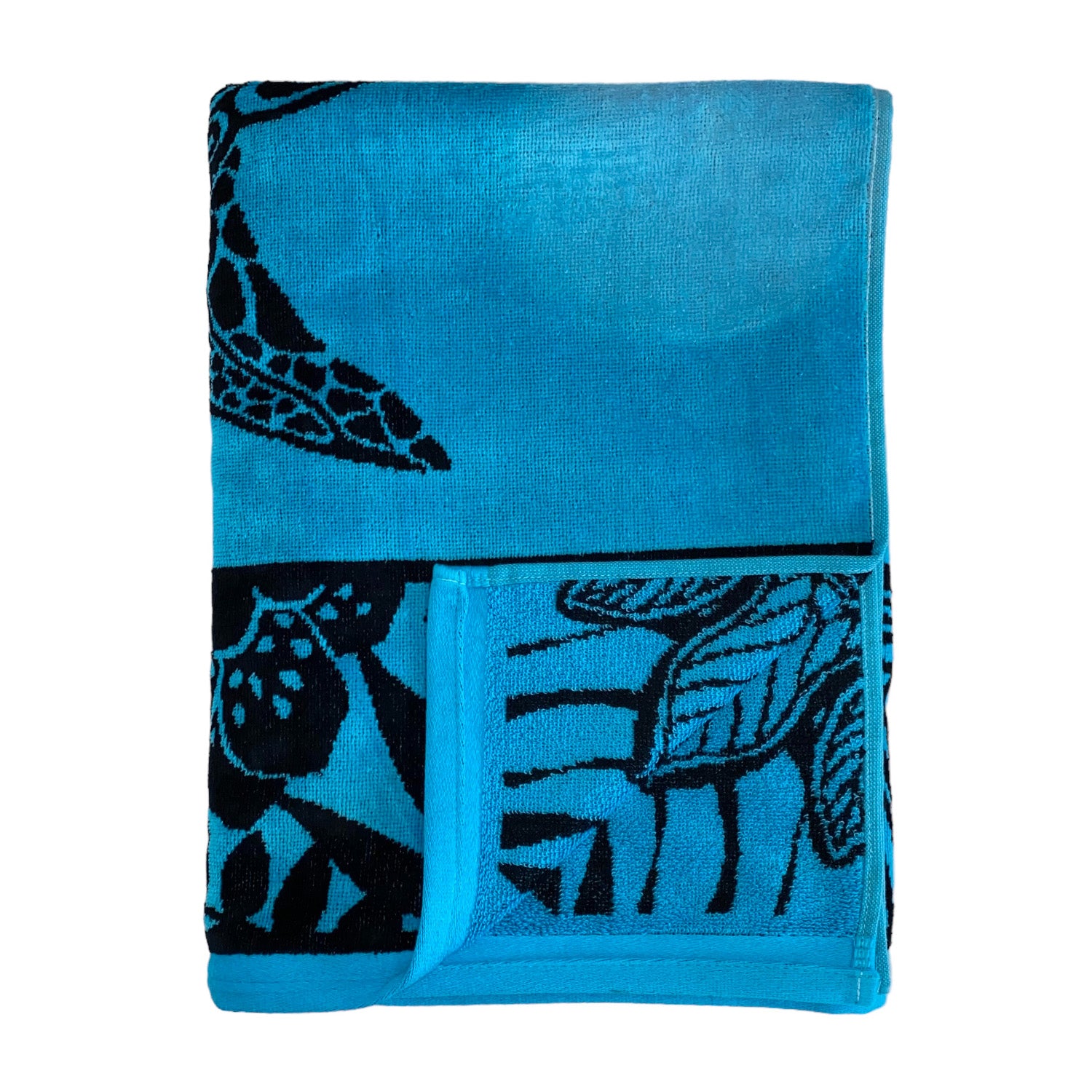 Serviette de plage éponge velours jacquard LAGAO Taille L