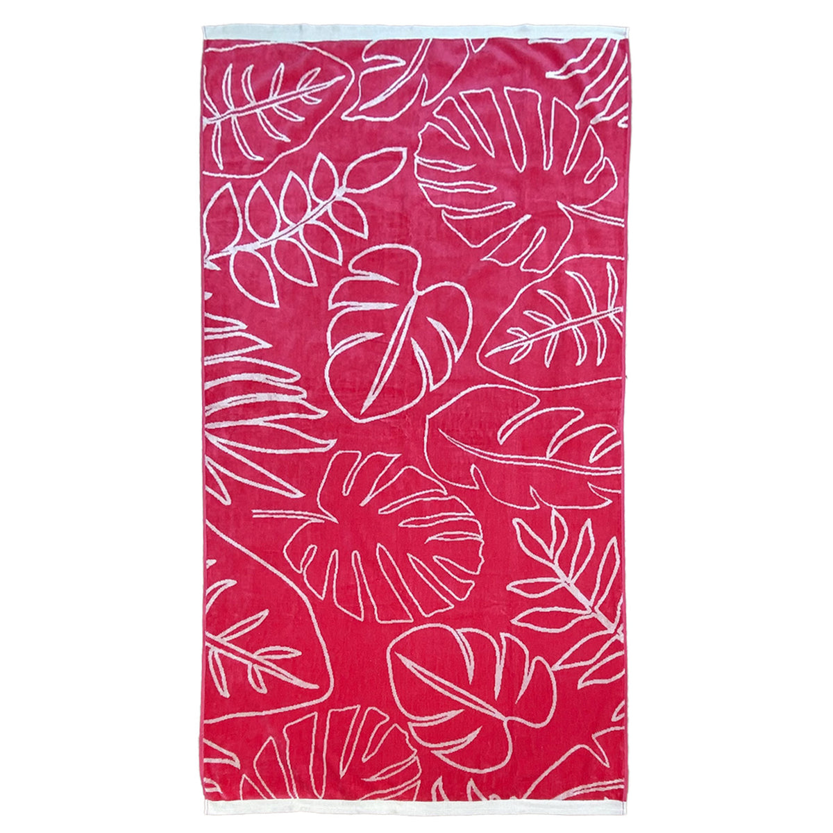 Serviette de plage éponge velours jacquard SKIVA taille L