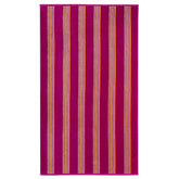 Serviette de plage éponge velours jacquard MILONGA fuschia taille L