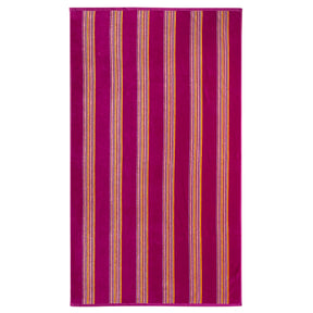 Serviette de plage éponge velours jacquard MILONGA fuschia taille L