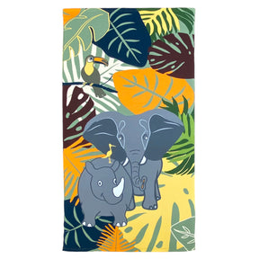 Serviette de plage ENFANT  Microfibre 100% polyester ELEPHANT