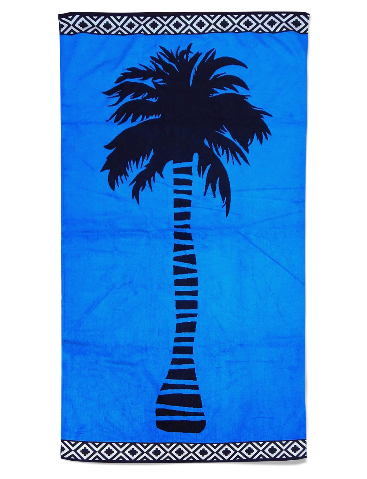 Serviette de plage éponge velours jacquard PLAZA