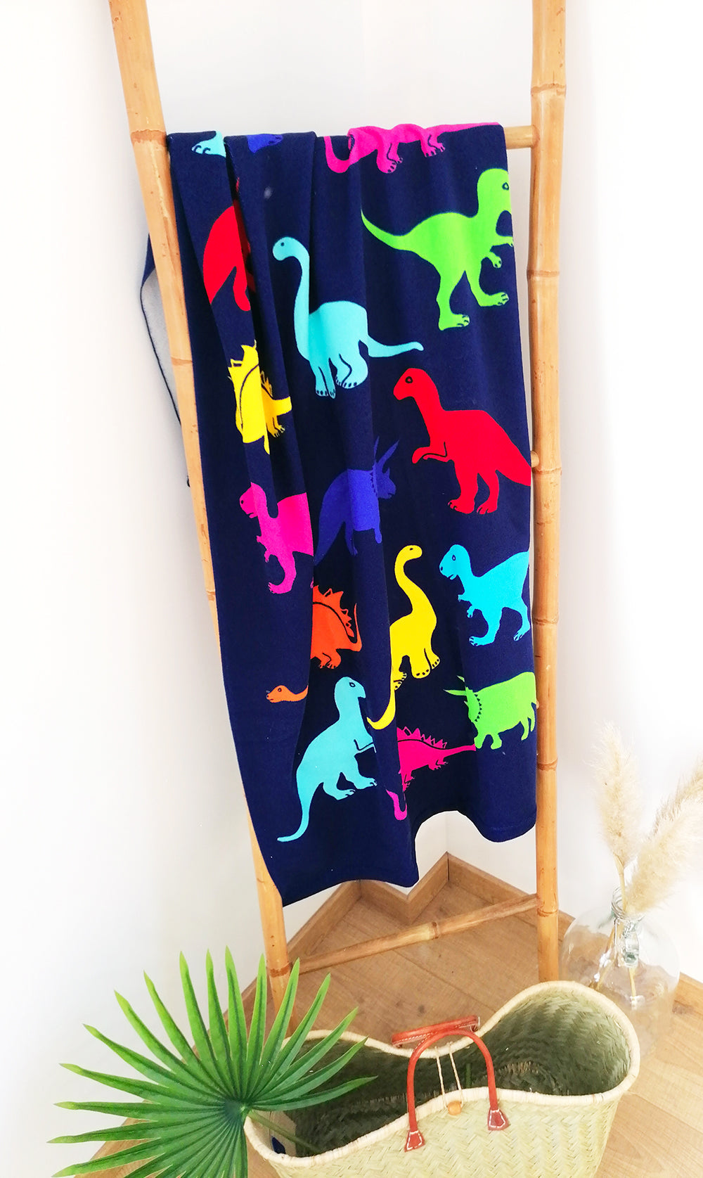 Serviette de plage ENFANT Dino Microfibre 100% polyester