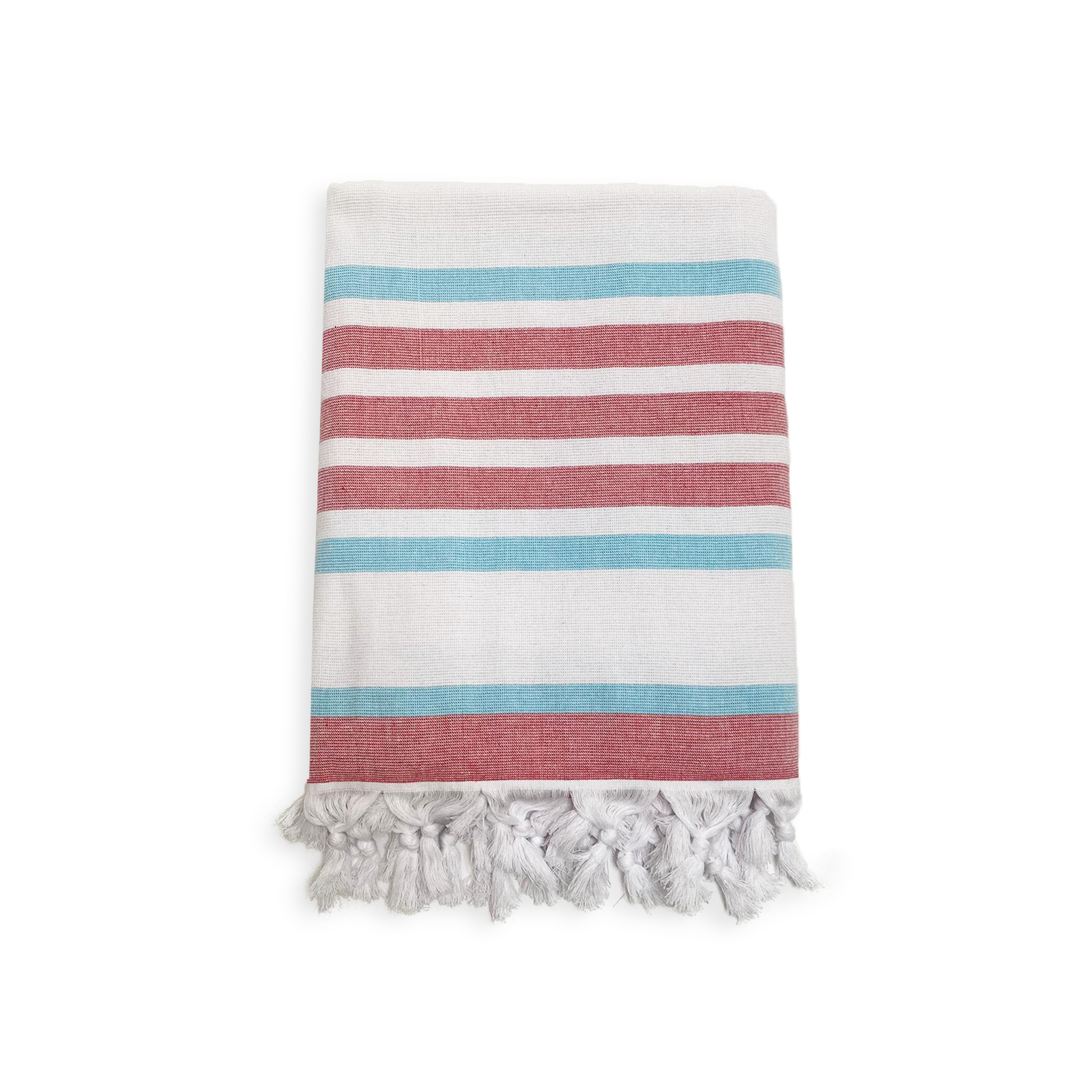 Fouta coton doublée éponge Latigo Rouge