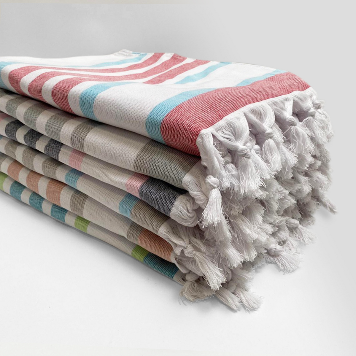 Fouta coton doublée éponge Latigo Mise en scène