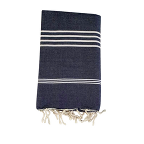 Fouta bleu marine