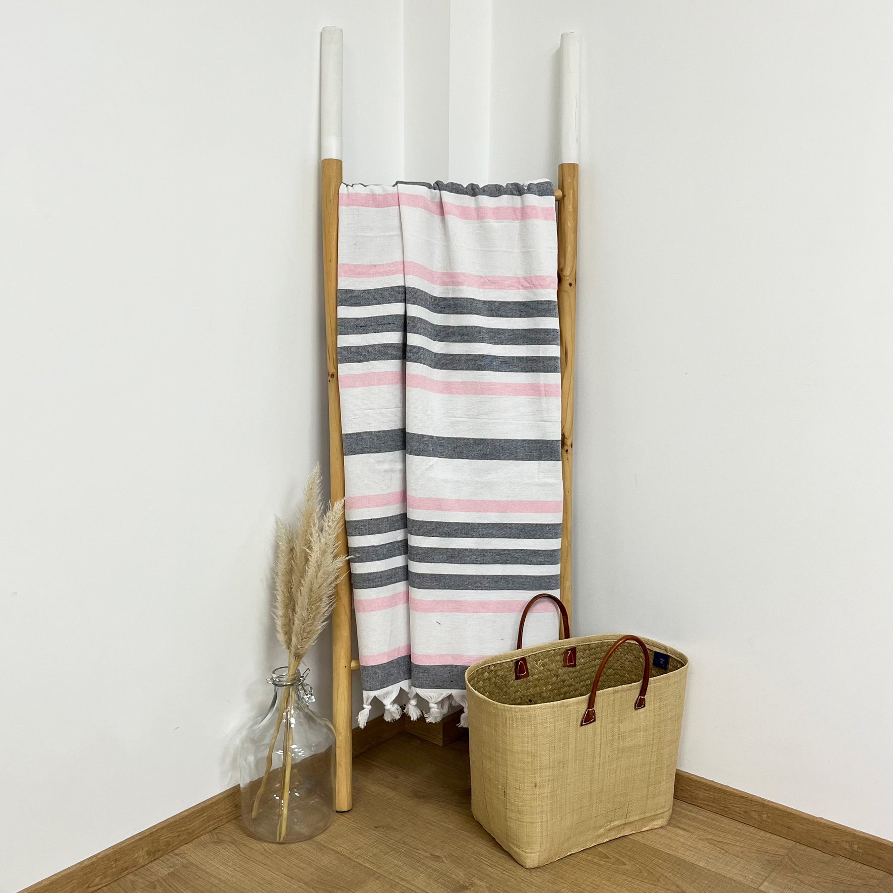 Fouta coton doublée éponge Latigo