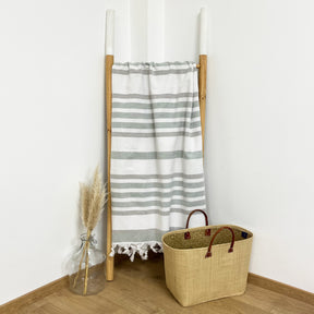 Fouta coton doublée éponge Latigo