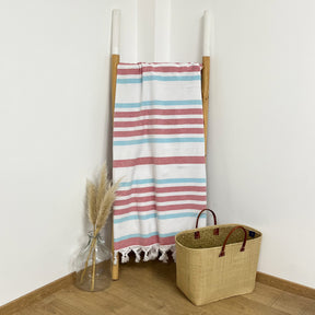 Fouta coton doublée éponge Latigo