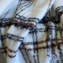 Plaid Carreaux 20% mohair - Made in France