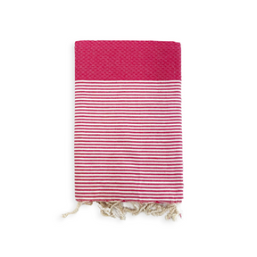 Fouta coton plate traditionnelle nid d'abeille Mikanda