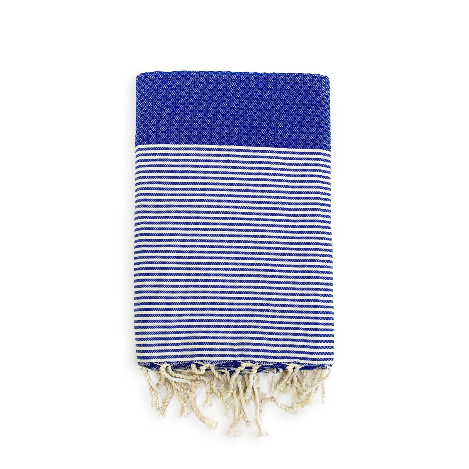 Fouta coton plate traditionnelle nid d'abeille Mikanda