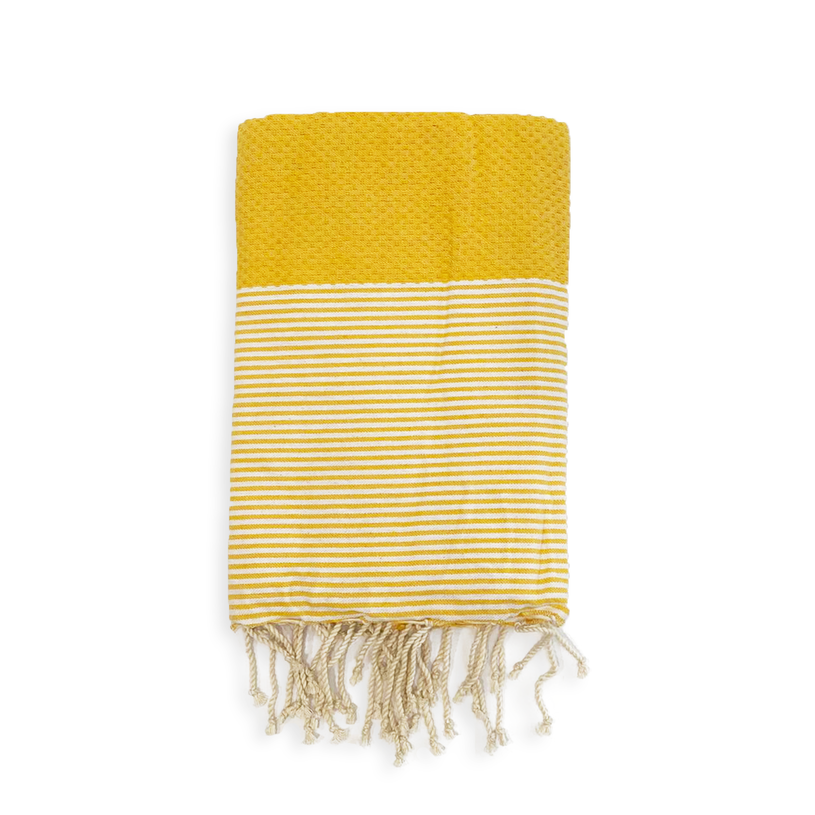 Fouta coton plate traditionnelle nid d'abeille Mikanda