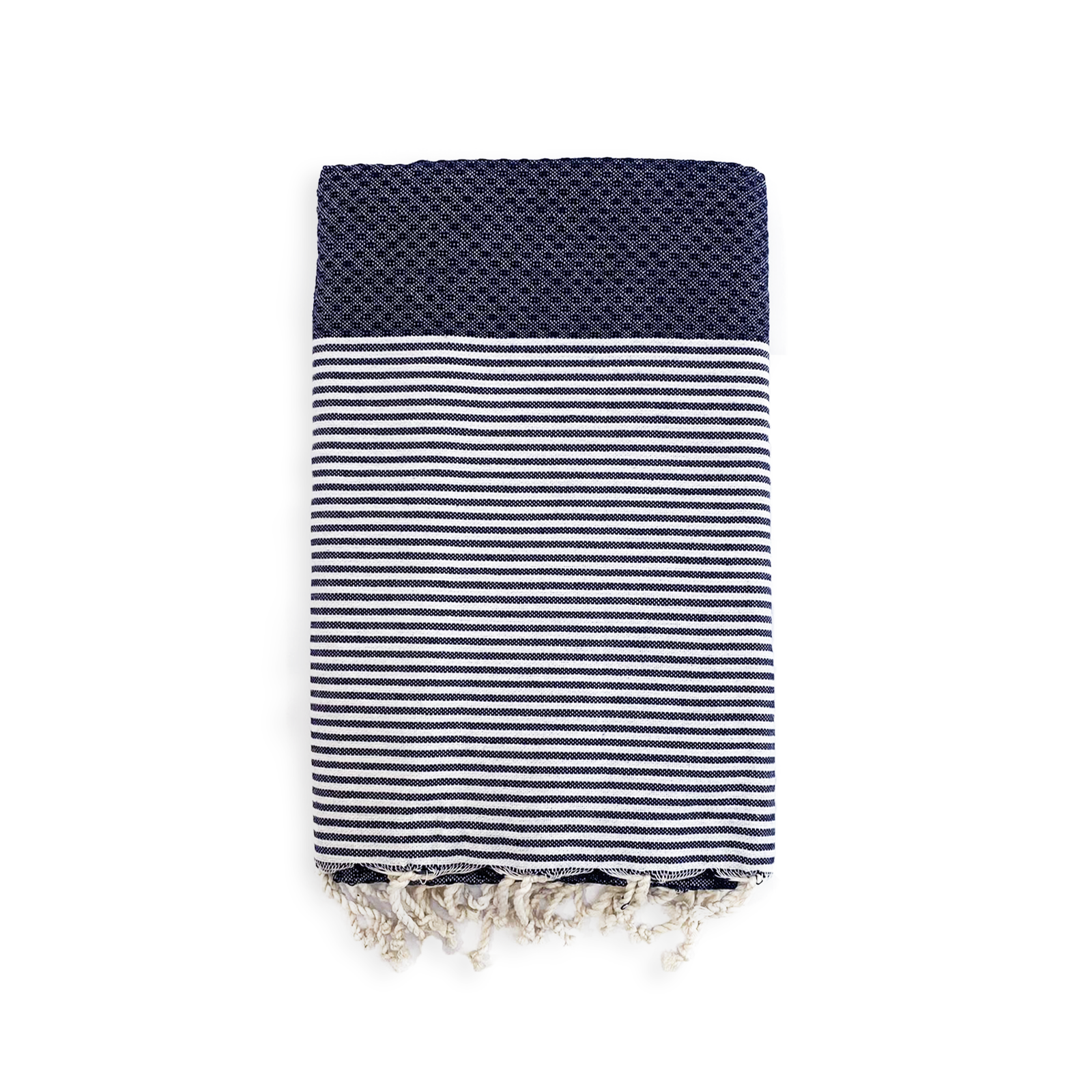 Fouta coton plate traditionnelle nid d'abeille Mikanda