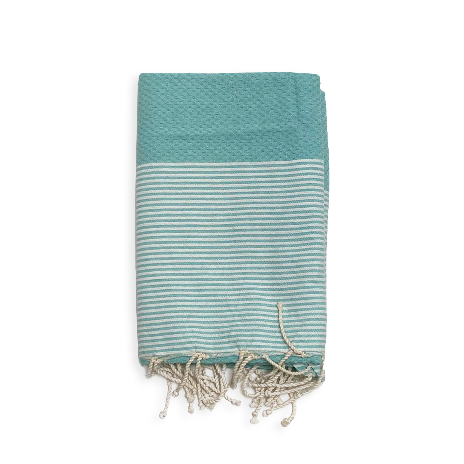 Fouta coton plate traditionnelle nid d'abeille Mikanda