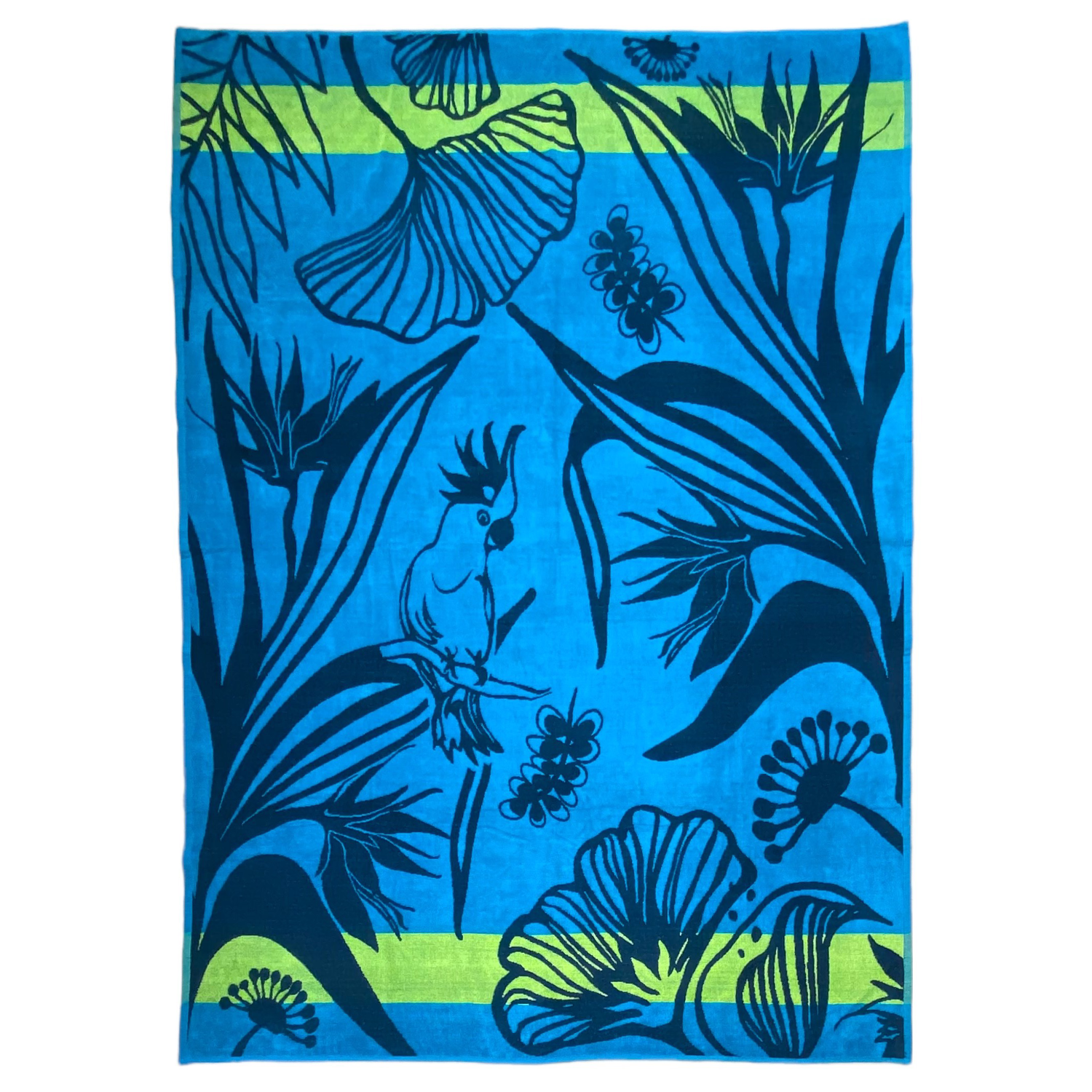 Serviette de plage éponge velours jacquard XL PAPIGA