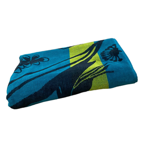 Serviette de plage éponge velours jacquard XL PAPIGA