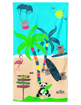 Serviette de plage ENFANT  Microfibre 100% polyester Colonia