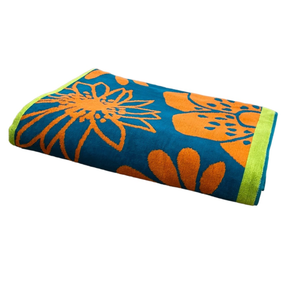 Serviette de plage éponge velours jacquard XL SAMANA