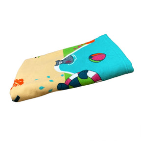 Serviette de plage ENFANT Hippo  Microfibre 100% polyester