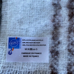 Plaid Carreaux 20% mohair - Made in France